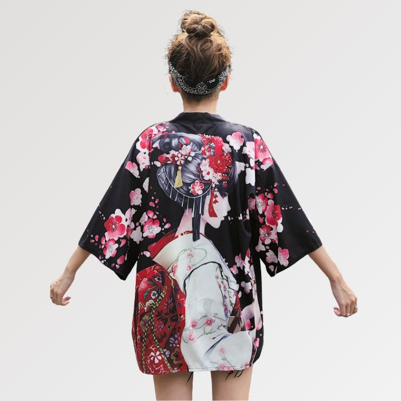 Geisha Kimono Jacket 'Sakura x Geiko'