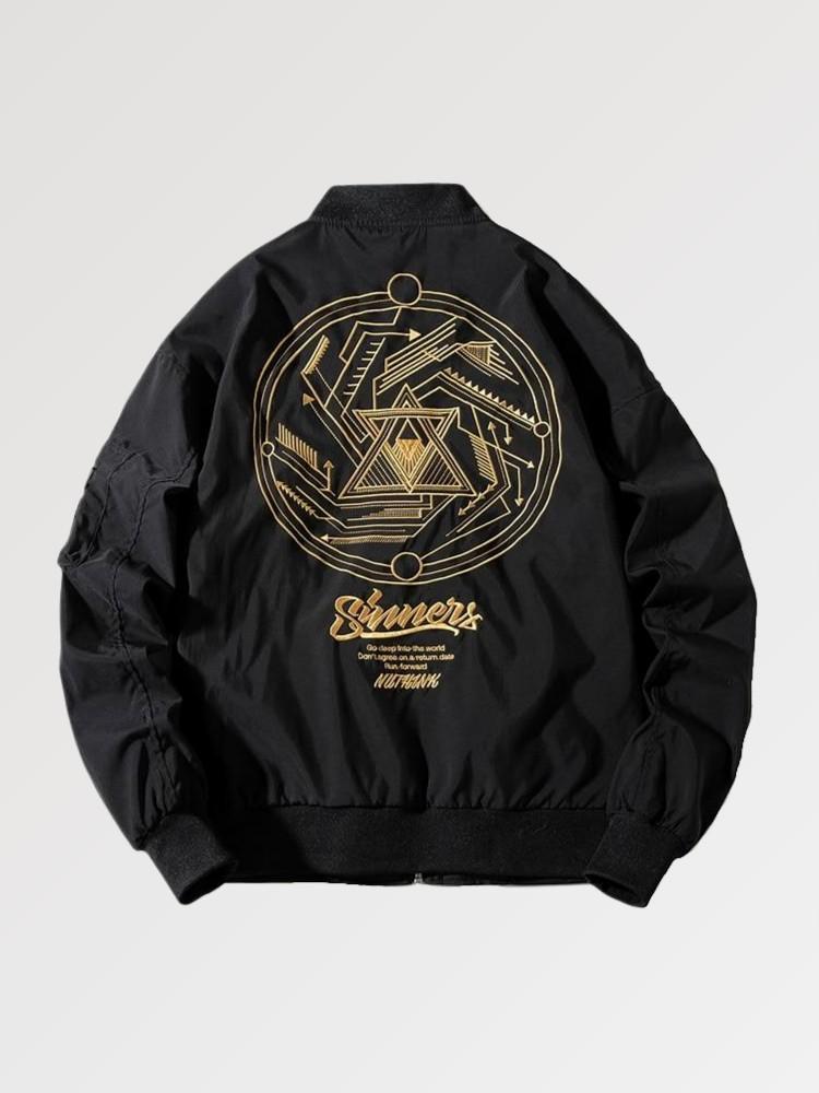 Geometric Bomber Jacket