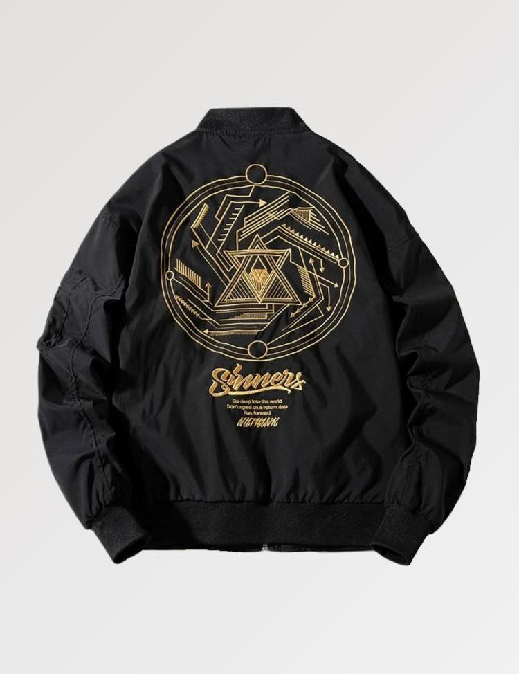 Geometric Bomber Jacket
