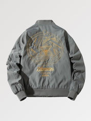 Conquer the millenium and tame the Matrix by wearing our geometric bomber jacket