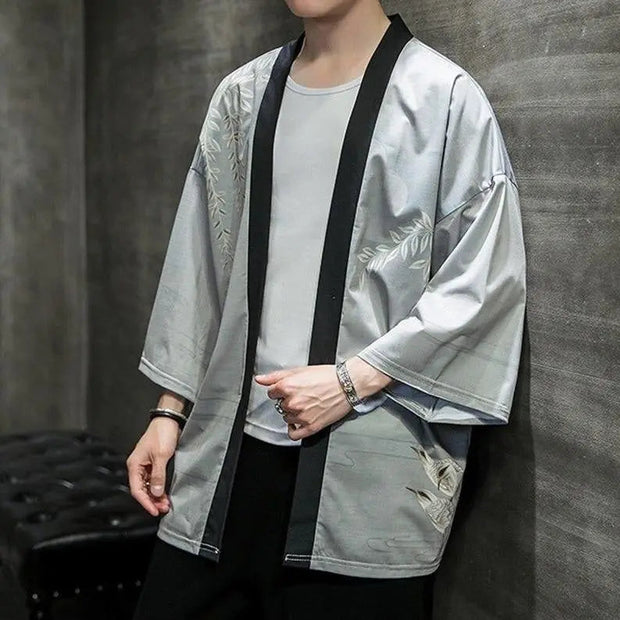 Grey Kimono Jacket