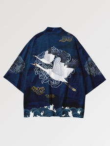 Haori Streetwear 'Tsuru Pattern'