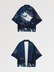Haori Streetwear 'Tsuru Pattern'