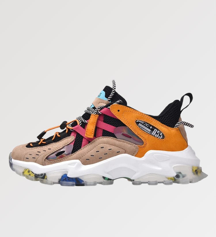 the Harajuku chunky sneakers is a sneaker with bright colors and Japanese style