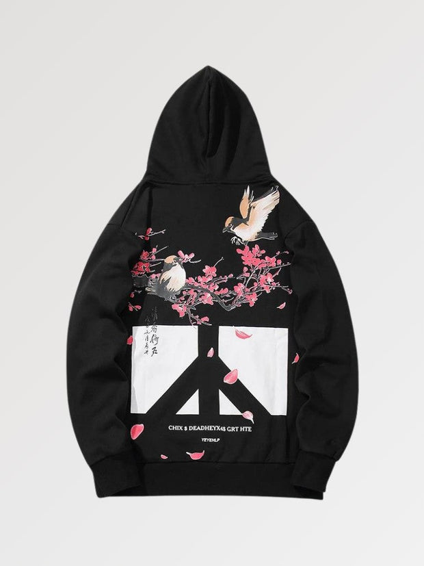 japanese blossom hoodie