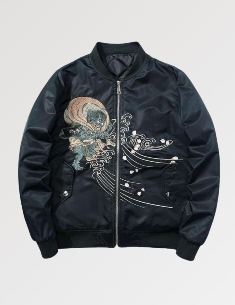 Get your japanese bomber jacket for a streetwear style with a Yakuza image