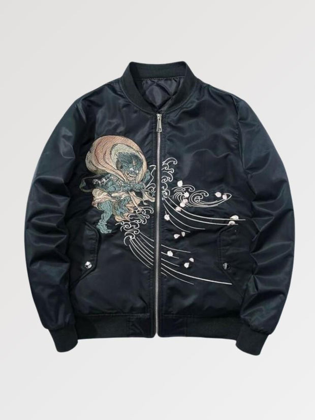 Get your japanese bomber jacket for a streetwear style with a Yakuza image