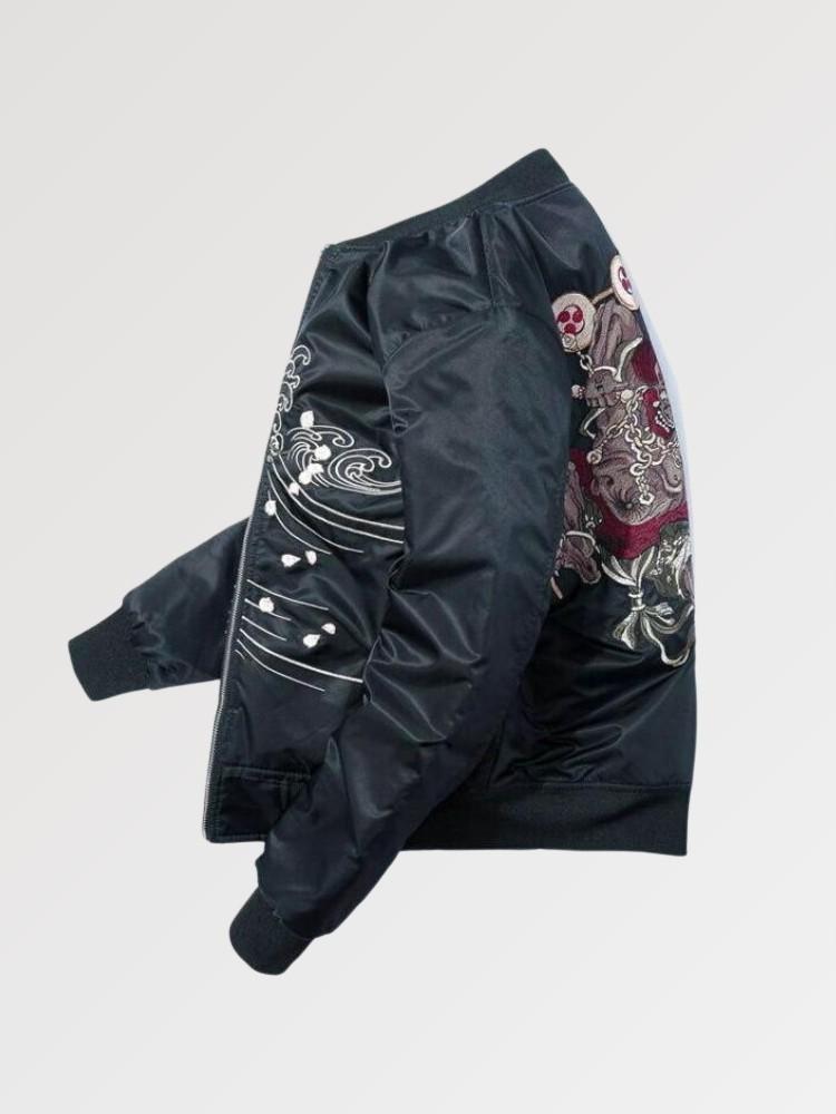 Japanese Bomber Jacket 'Yokai Oniri'
