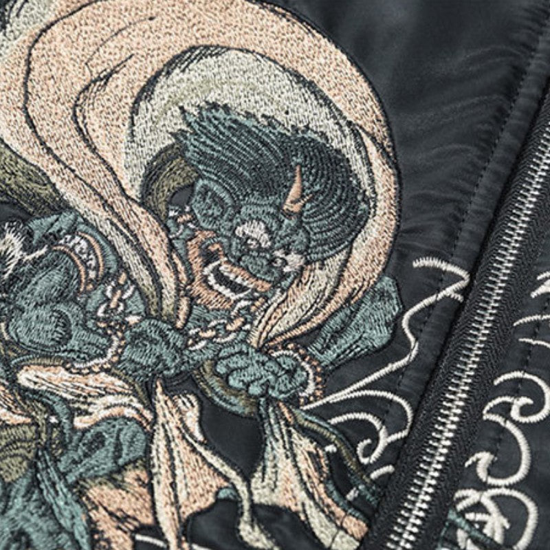 Japanese Bomber Jacket 'Yokai Oniri'