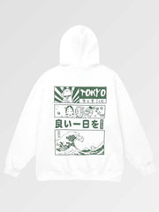 This hoodie with Japanese character is a precursor of the minimalist design