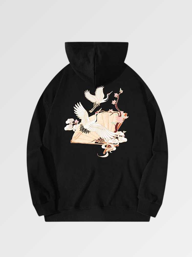 Japanese Crane Hoodie