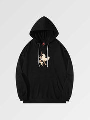 Bring prosperity to your home with our japanese crane hoodie