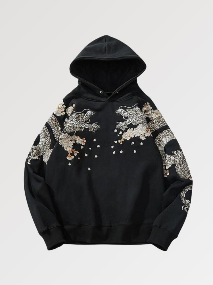 Japanese Embroidered Hoodie 'Seto'