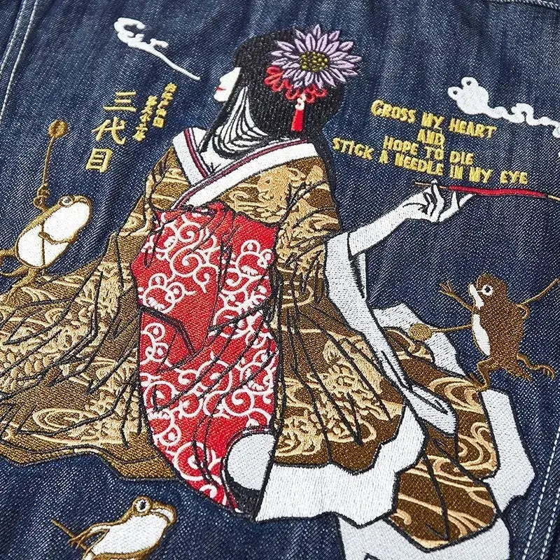 We have designed for you the ideal japanese embroidery jacket for your travels
