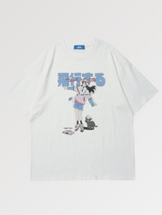 Beautiful Japanese tee shirt with butterfly cut for girl