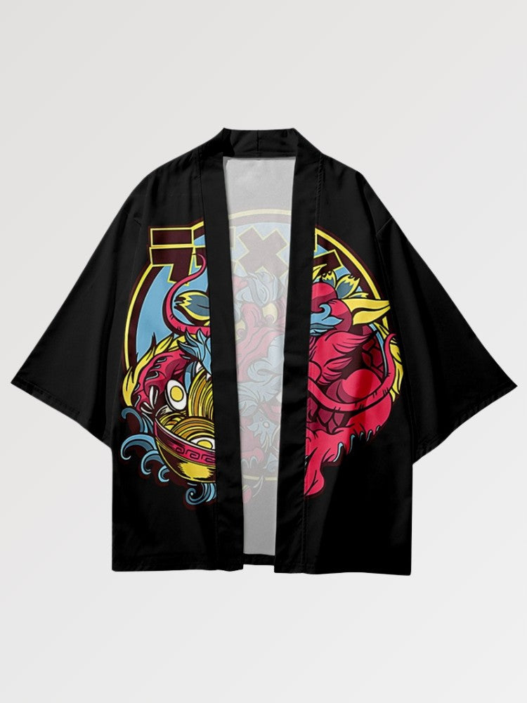 Japanese Haori Pattern 'Dragon x Ramen'