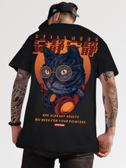 Japanese school cat t-shirt in a kawaii style