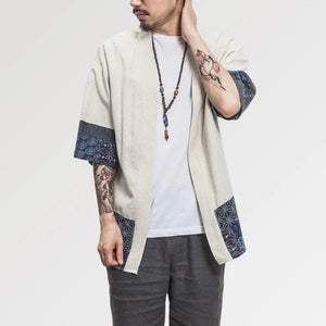 Japanese Kimono Jacket Mens 'Mitsuo'