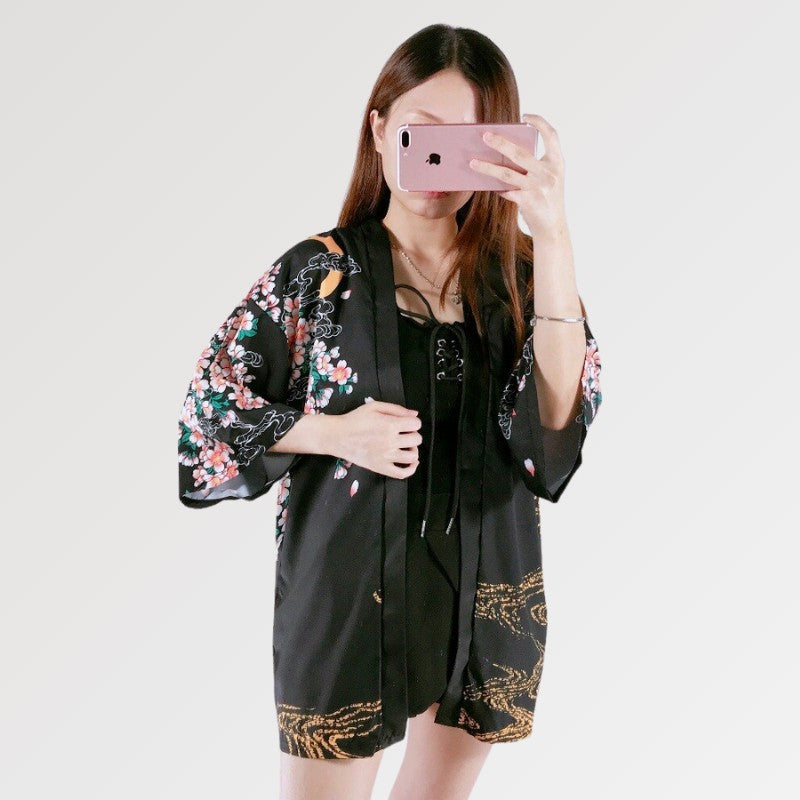 Japanese Kimono Women 'Sakura x Koi'