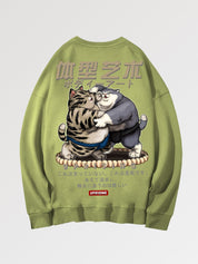 Japanese Printed Sweatshirt 'Hamatesano'