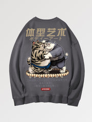 Japanese Printed Sweatshirt 'Hamatesano'