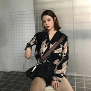 The elegant japanese shirts for women with original japanese pattern