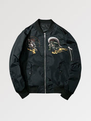 Japanese Streetwear Bomber Jacket 'Yokai'