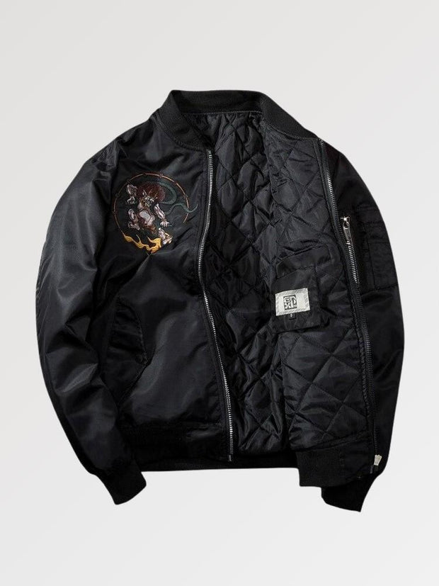 Japanese Streetwear Bomber Jacket &