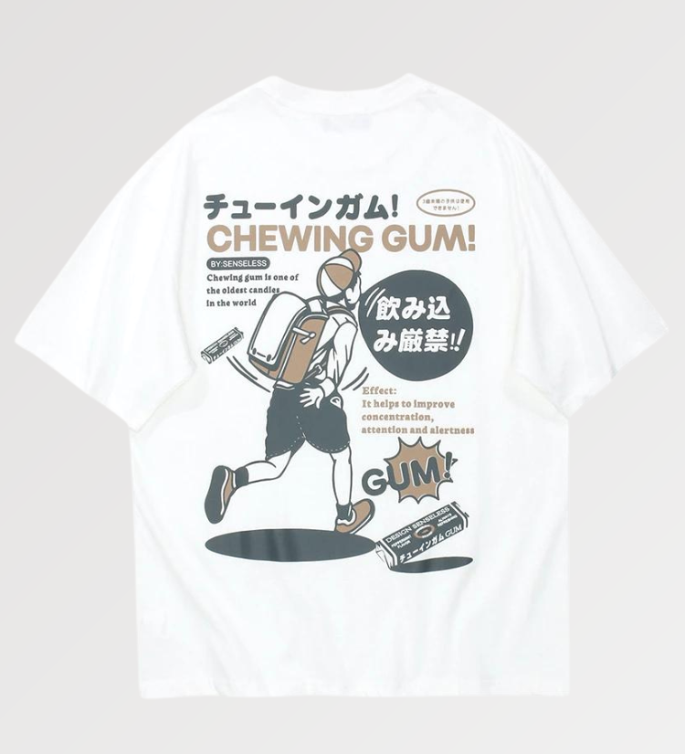Japanese style t-shirt for men with iconic Japanese illustration