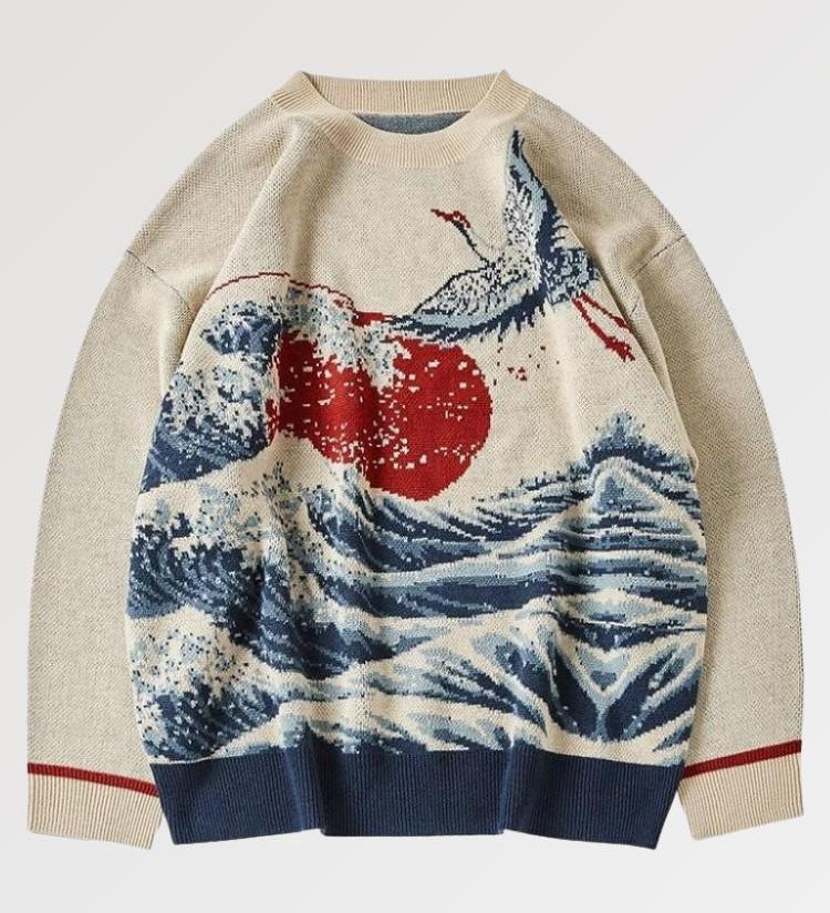 Japanese Wave Sweater