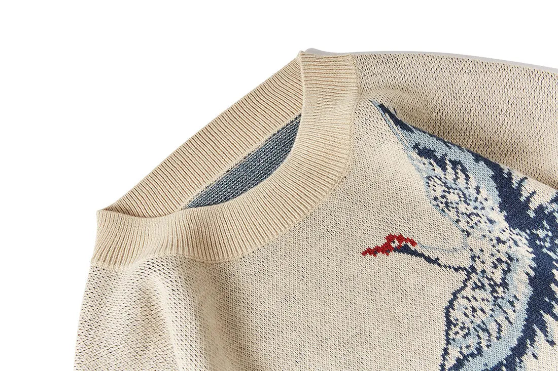 Japanese Wave Sweater 'Kanagawa'