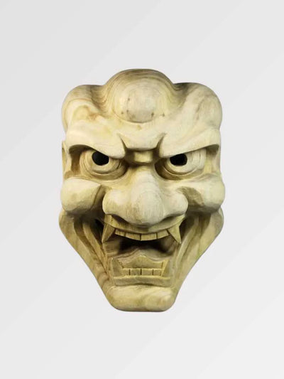 Japanese Wooden Mask 'Shiata'