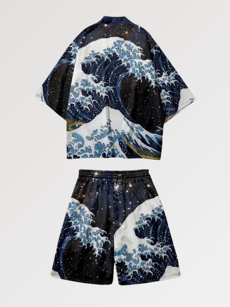 Kimono Set 'The Big Wave'