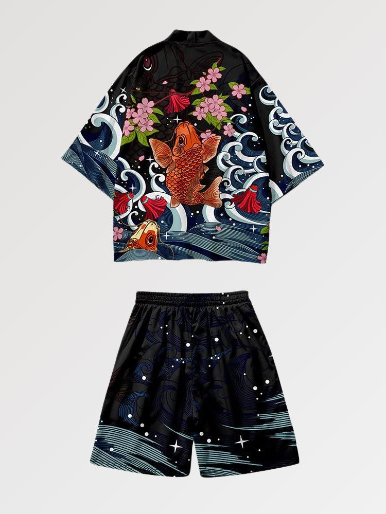 Kimono Set 'Koi x Sakura'