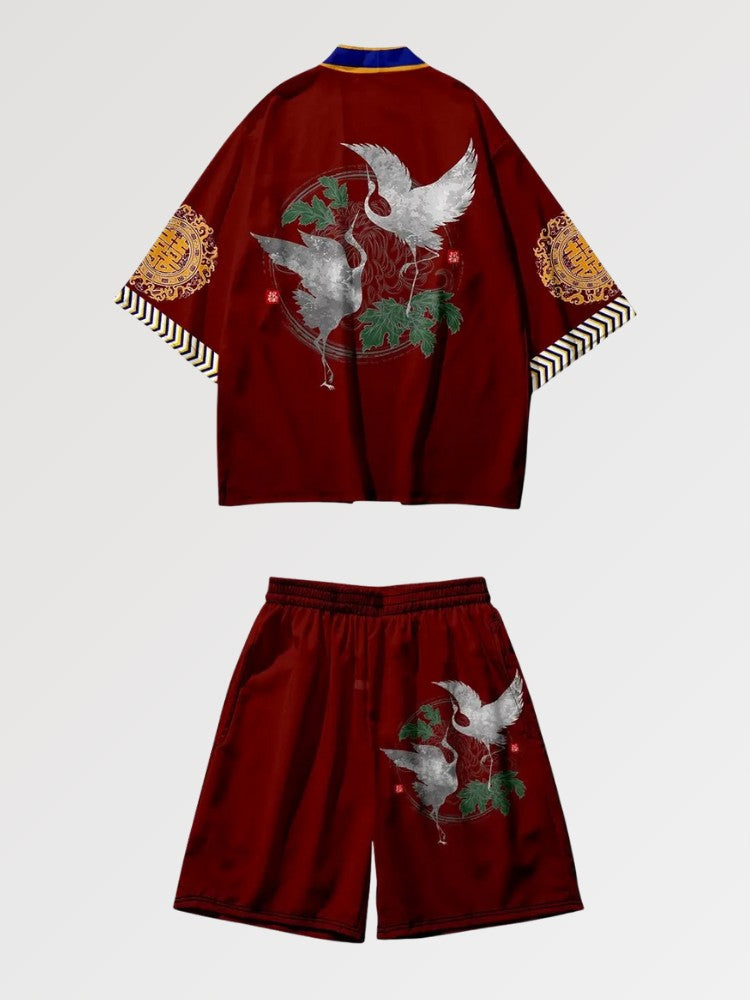 Kimono Set 'Tsuru Crown'