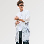 Long White Kimono Jacket 'Kazuko'