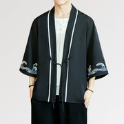 Japanese kimono shirt pattern jacket for mens