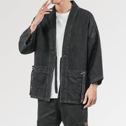 The kimono streetwear jacket for men's with lace up closure