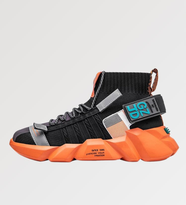 The orange platform sneaker is a special model to match your outfit