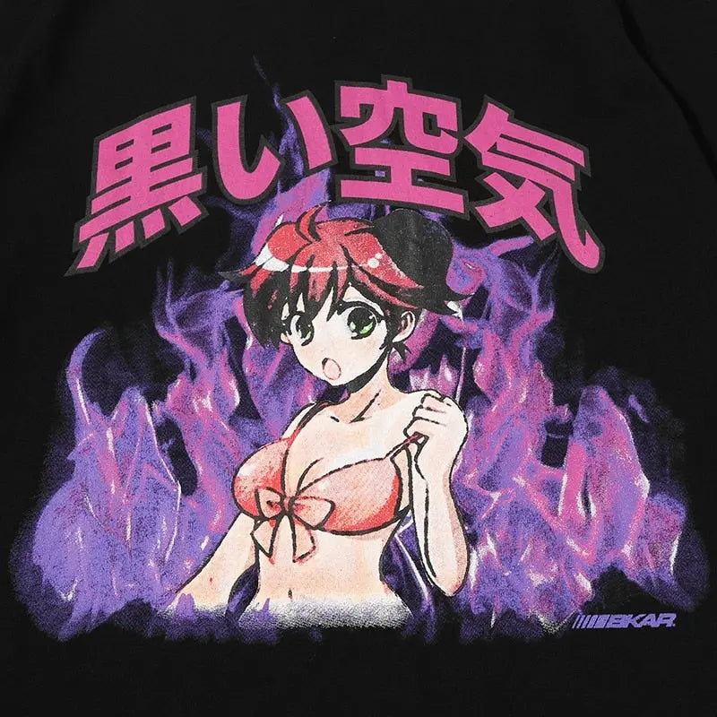  Anime Girl Japanese Aesthetic anime Otaku T-Shirt : Clothing,  Shoes & Jewelry