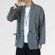 A kimono jacket plus size in soft cotton