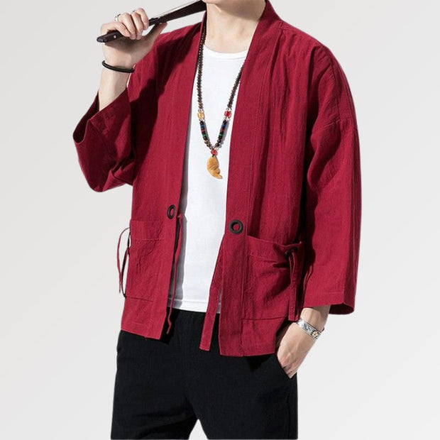 kimono jacket red