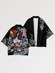 Haori representing an Oni demon who took the appearance of a Samurai