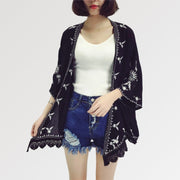 A Short Lace Kimono for a sexy Japanese inspired look