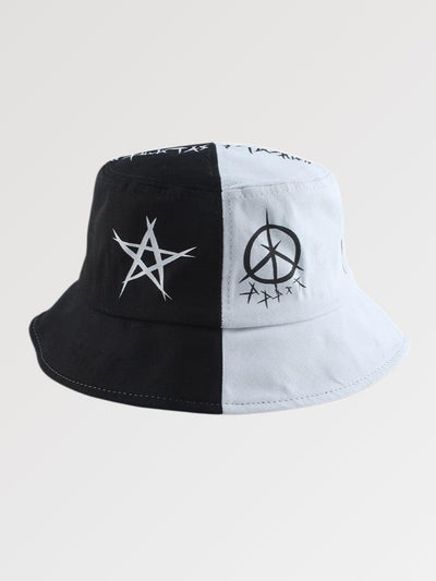 Two Tone Bucket Hat 'Pentagram'