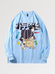 the vintage japanese sweatshirt is an iconic piece for casual looks