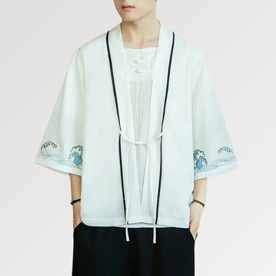 White Kimono Cardigan