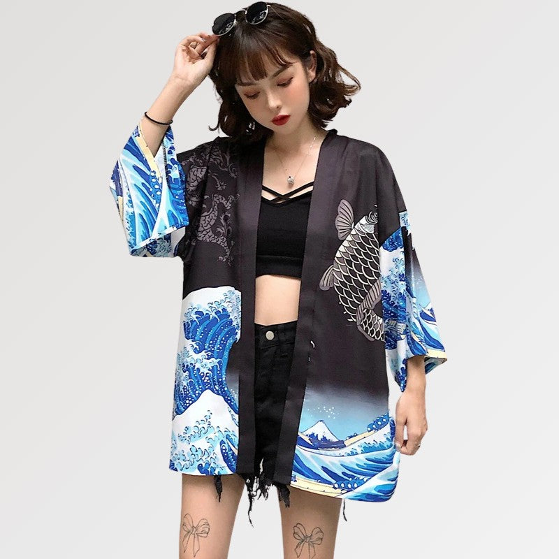 Women's Kimono Blouse 'Kanagawa'